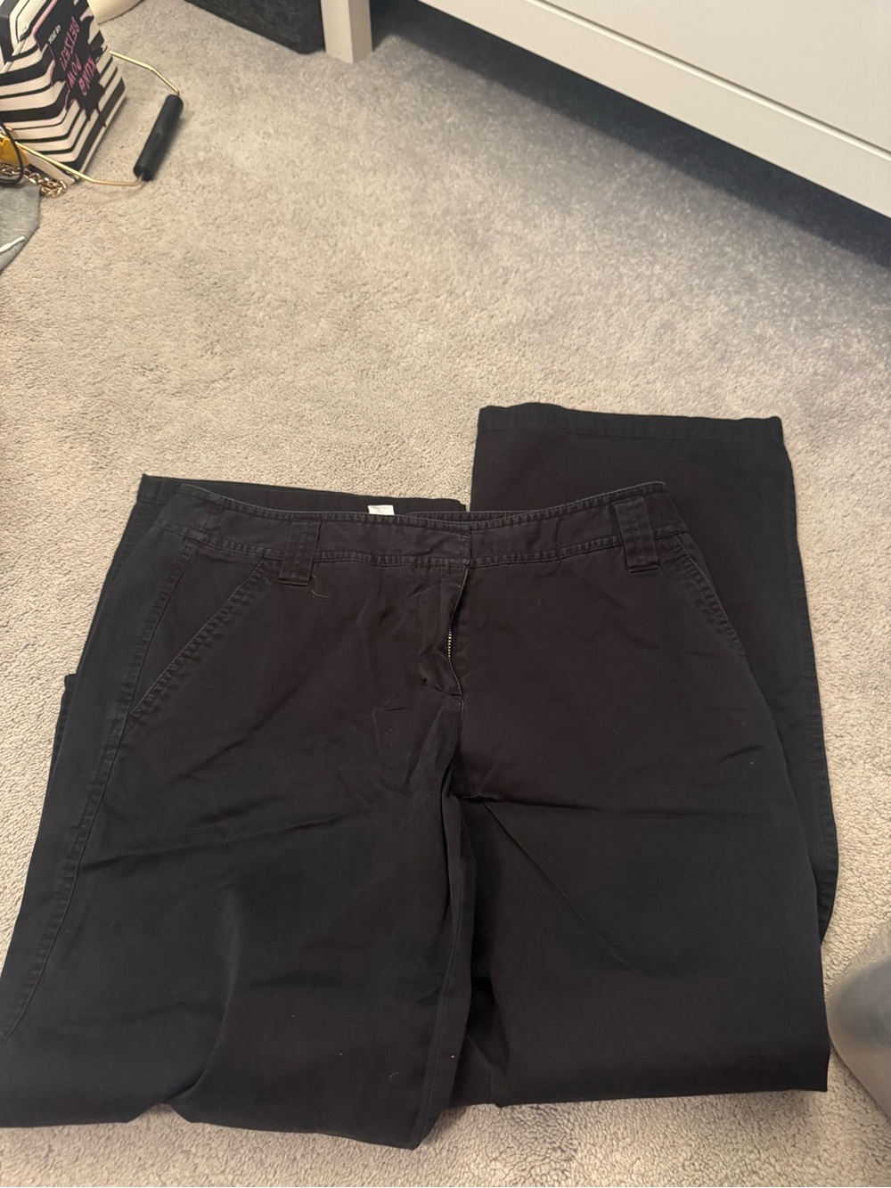 LOFT Black Women's Chinos - Classic Straight Leg